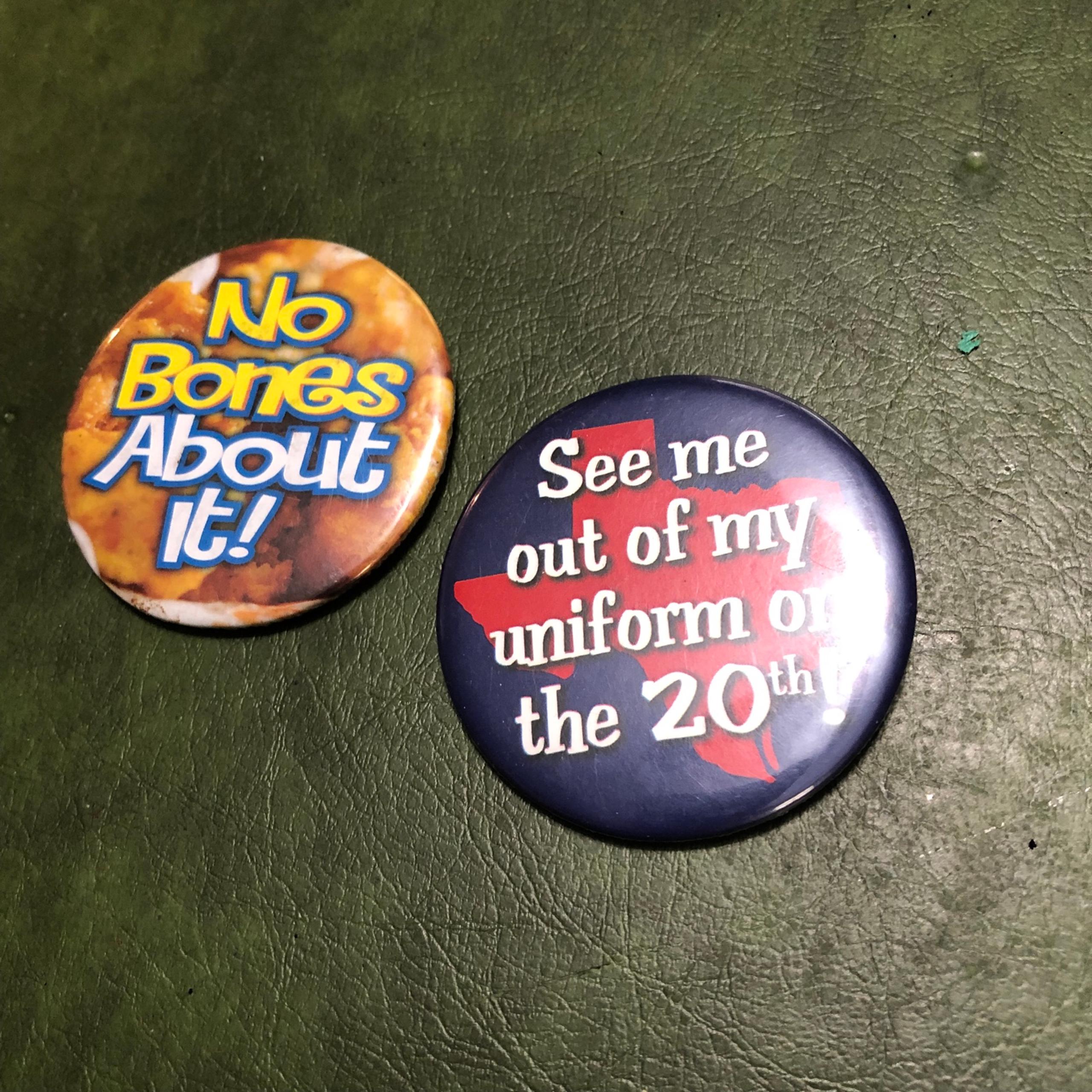 Vintage 80s-90s Button Pins, Jacket Decor, Accents