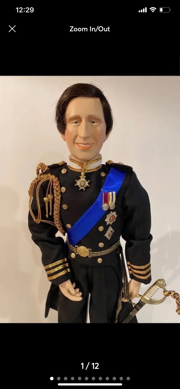 NEW in Box - Vintage Prince Charles - Danbury Mint King Charles Royal Family