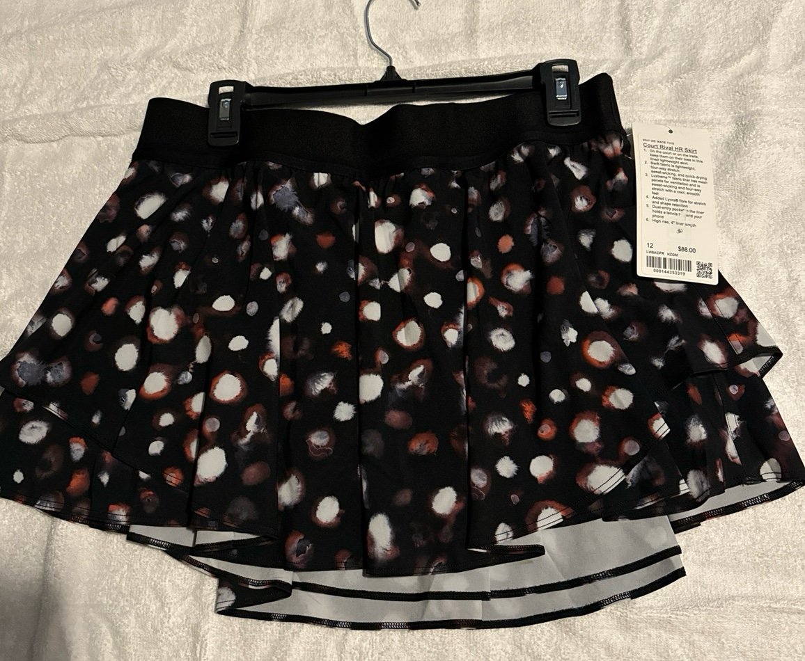 Lululemon Court Rival HR Skirt 12 NWT 4”