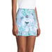 Lilly Pulitzer Women's 8 Skort Blue Faye Lantern Leaf Printed Ruffle Front BB26