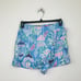 Lilly Pulitzer Women's 8 Skort Blue Faye Lantern Leaf Printed Ruffle Front BB26