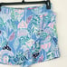 Lilly Pulitzer Women's 8 Skort Blue Faye Lantern Leaf Printed Ruffle Front BB26
