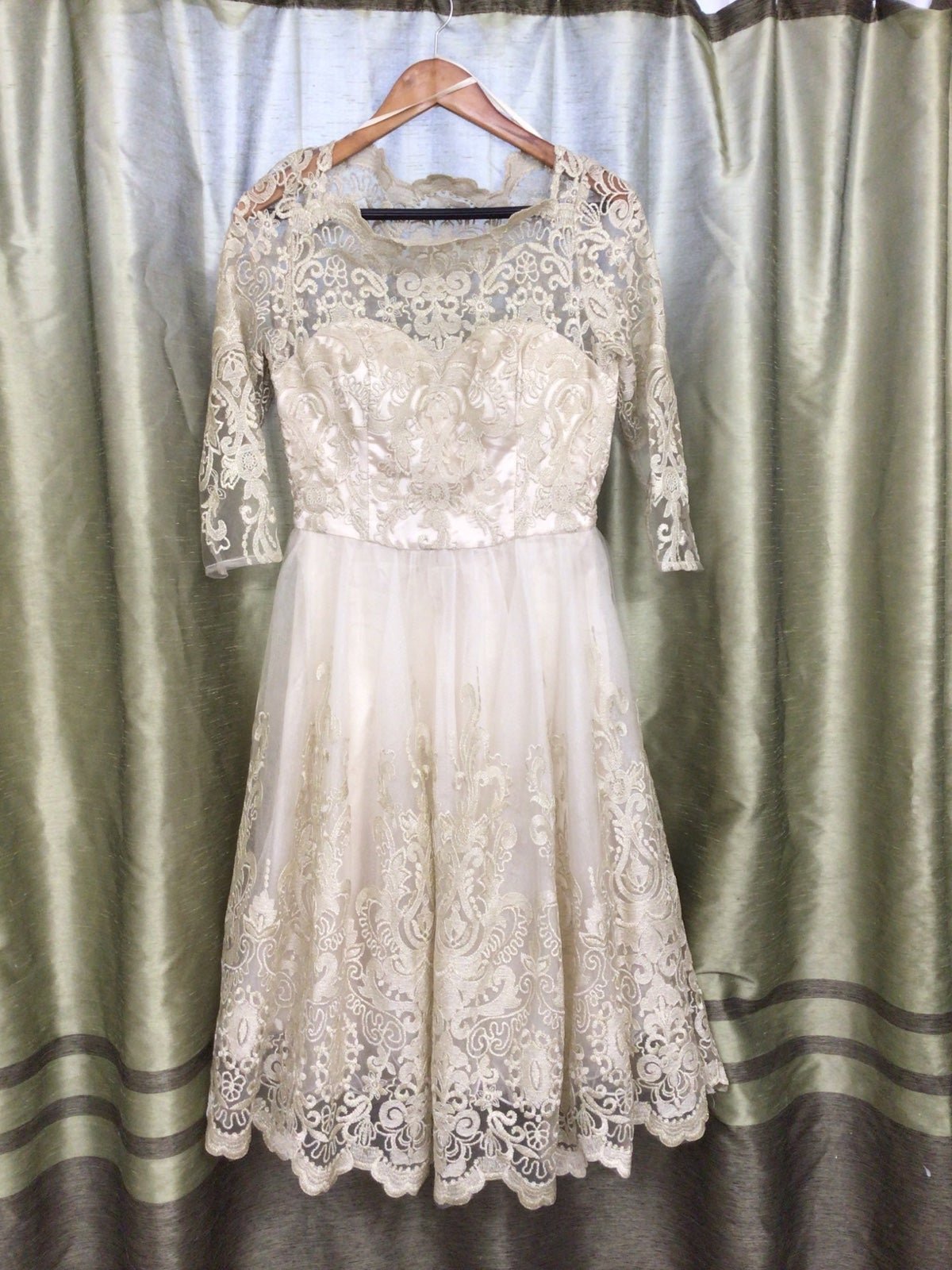 Chi Chi London Gold Dress