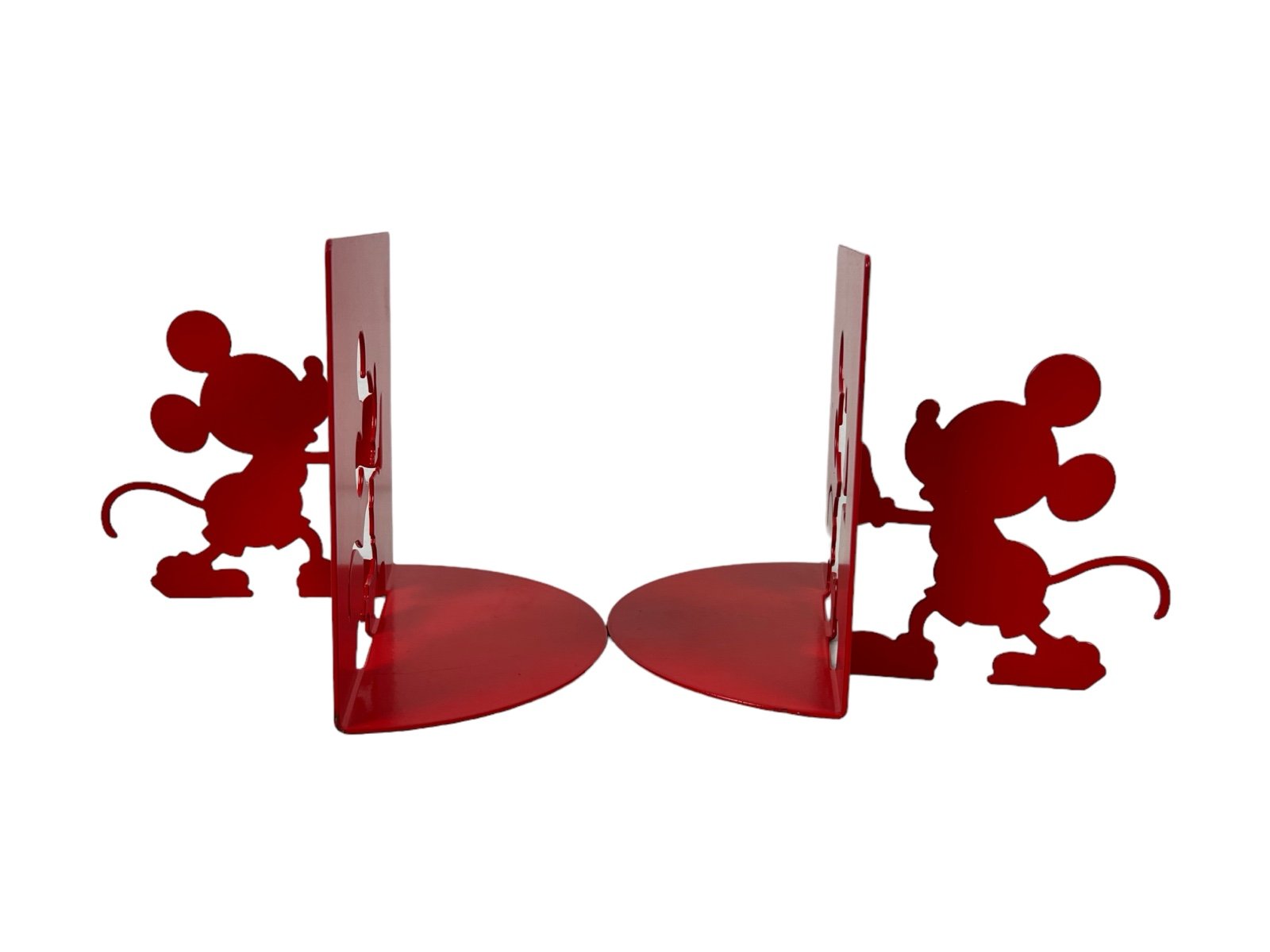 Mickey Mouse Collection Red Metal Bookends Set of 2 Michael Graves Cutout Design