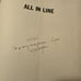 Saul Steinberg All in Line 1945 Hardcover