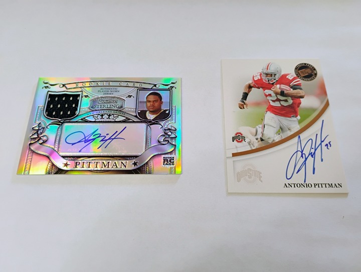 2007 Antonio Pittman autographed rookie trading cards