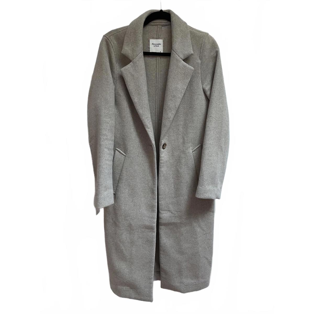 Abercrombie & Fitch Stylish Beige Car Coat - Size M