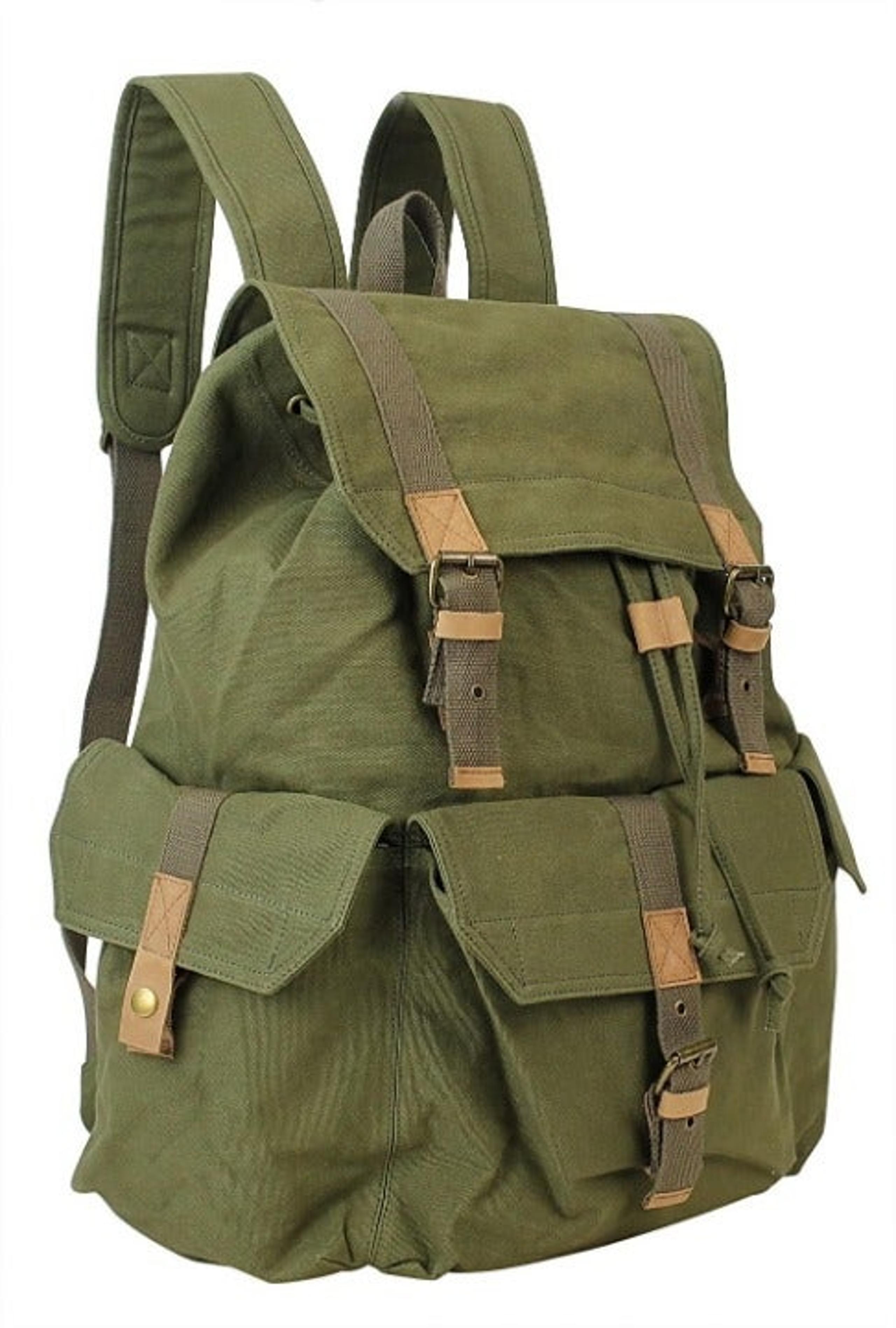 20" Sport Washed Canvas Backpack C04B-GN