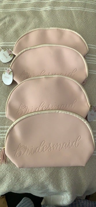 Pink Bridesmaid pouch