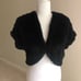 Black Rabbit Fur Shrug