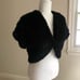 Black Rabbit Fur Shrug