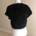 Black Rabbit Fur Shrug