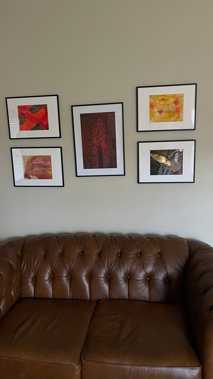 Original painting eclectic set of 5 - (not print) - Ready to hang