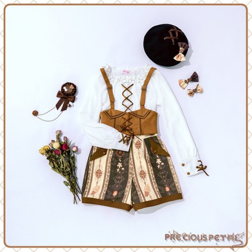 NWT sweet lolita ouji shorts and corset (blouse not included)