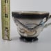 Dragon Ware Japanese Moriage Tutani Set 6 Demitasse Coffee Cup Saucer