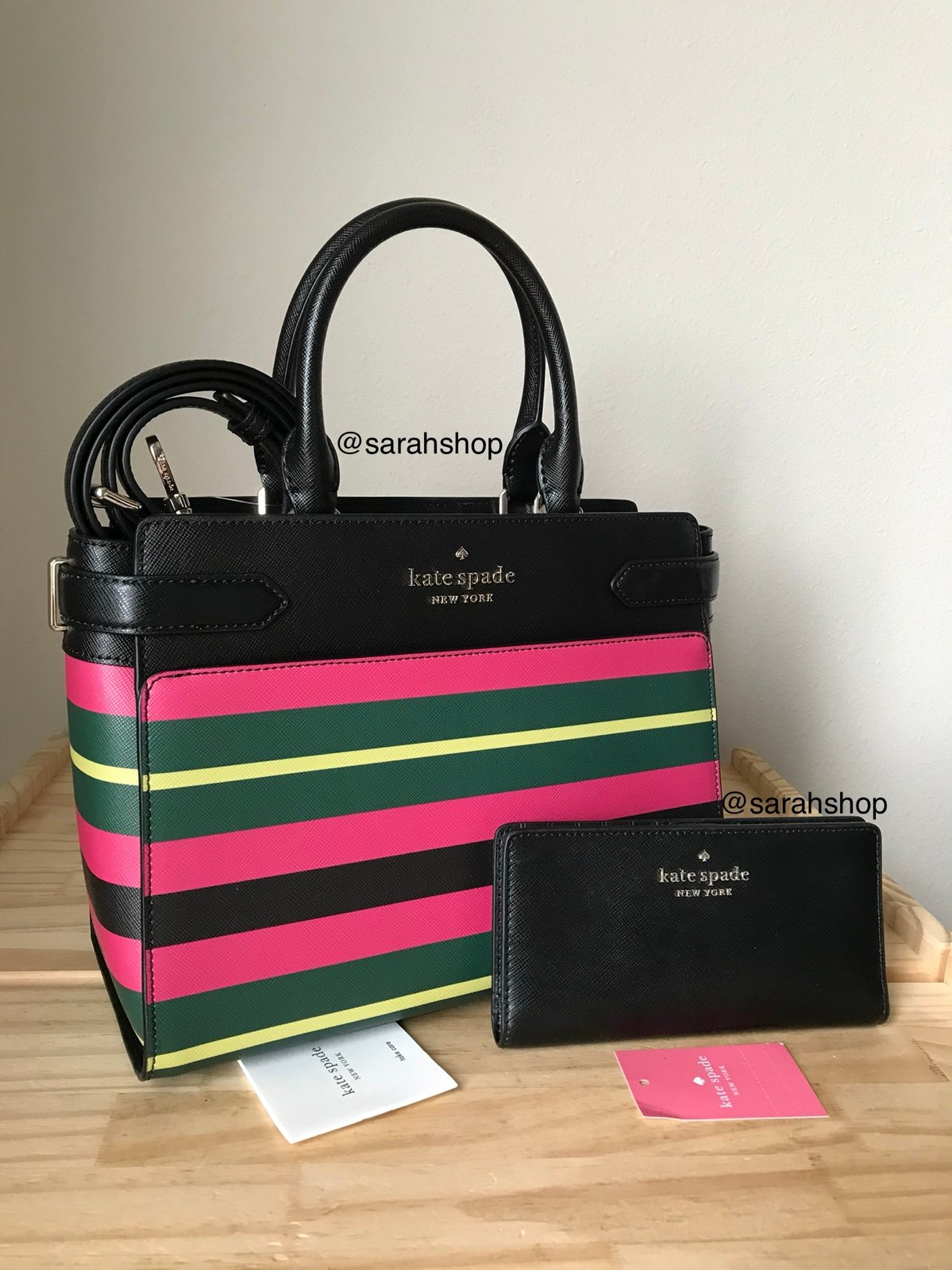 Kate Spade Staci Wrapping Paper Medium Satchel Set