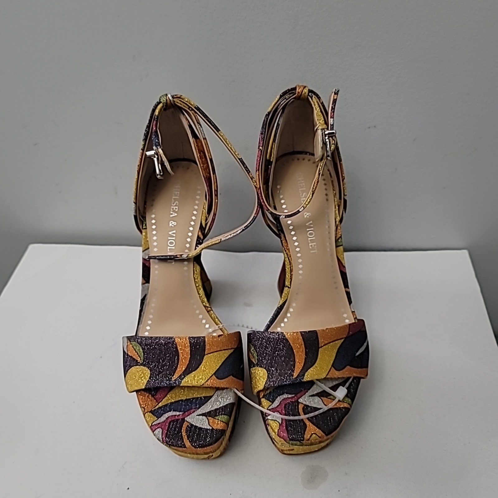 Chelsea & Violet Indi Vintage Print Platform Sandals