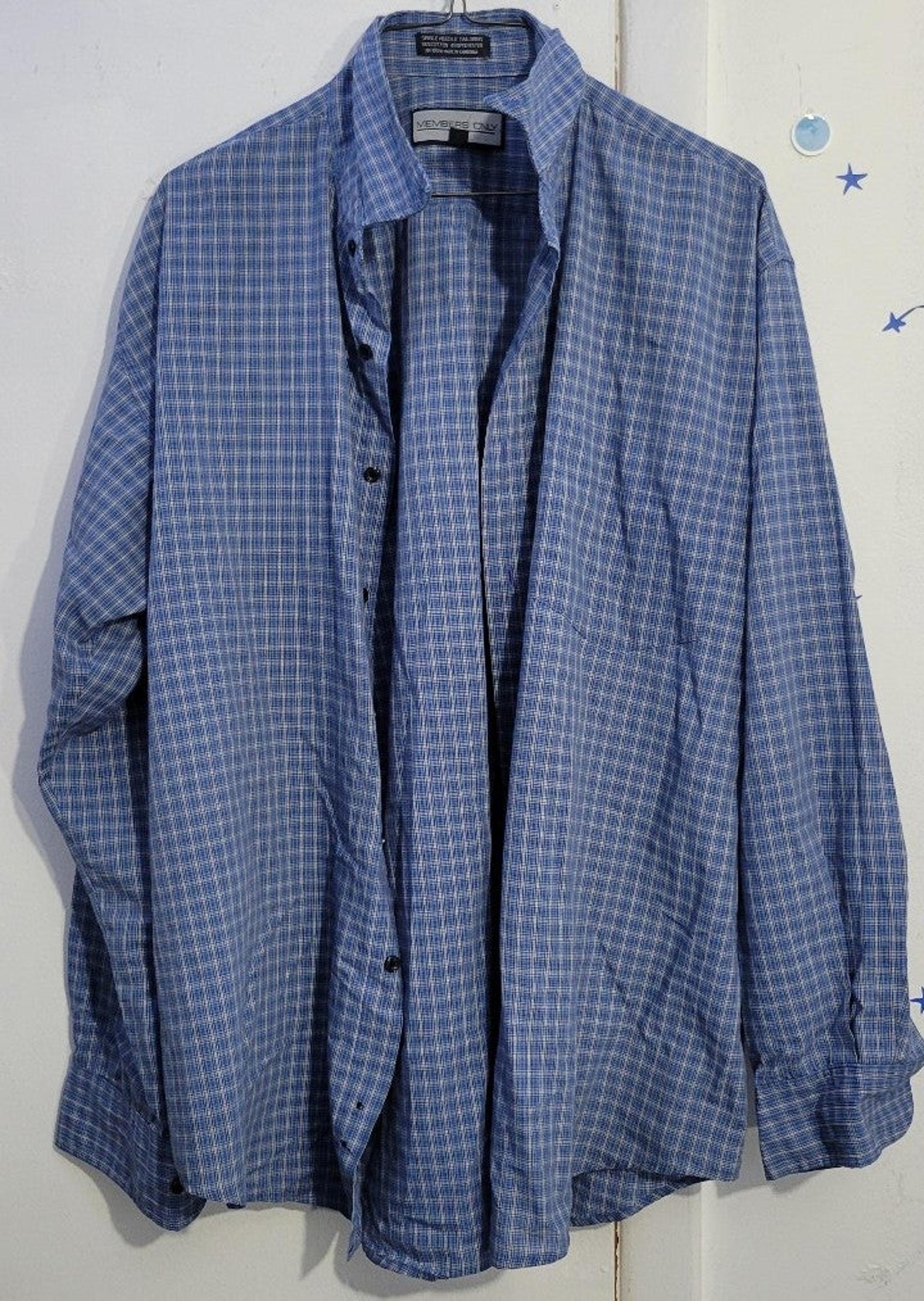 Members only button down shirt for men Size Large