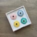 Le Creuset Sorbet Collection Flower magnet set of 4