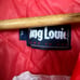 Vintage King Louie Jacket Size XL Red Satin Bomber Atomic Lodge Oak Ridge TN 90s