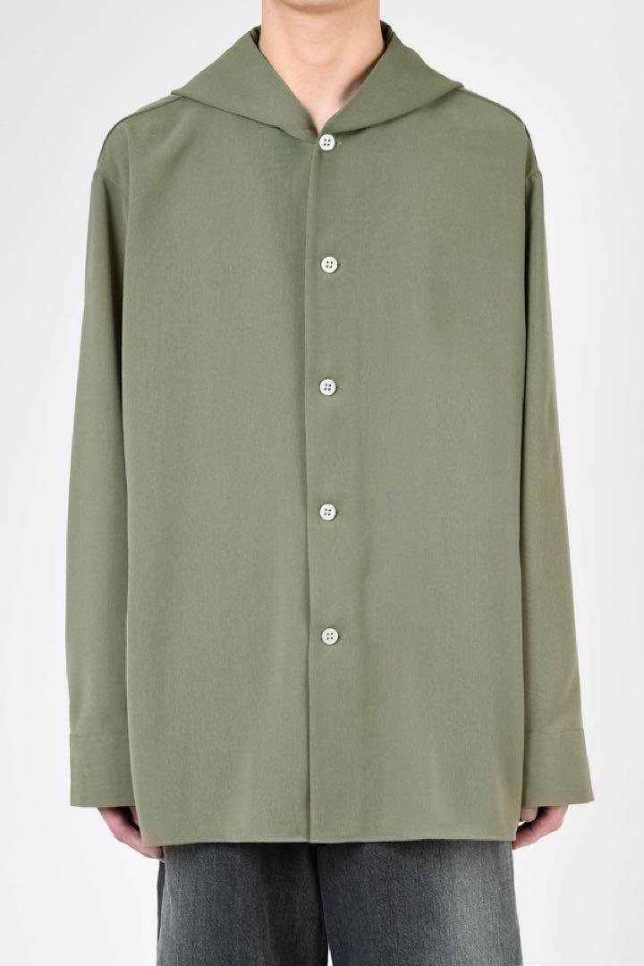 【New】 LAD MUSICIAN 24SS Hooded Big Shirt 46