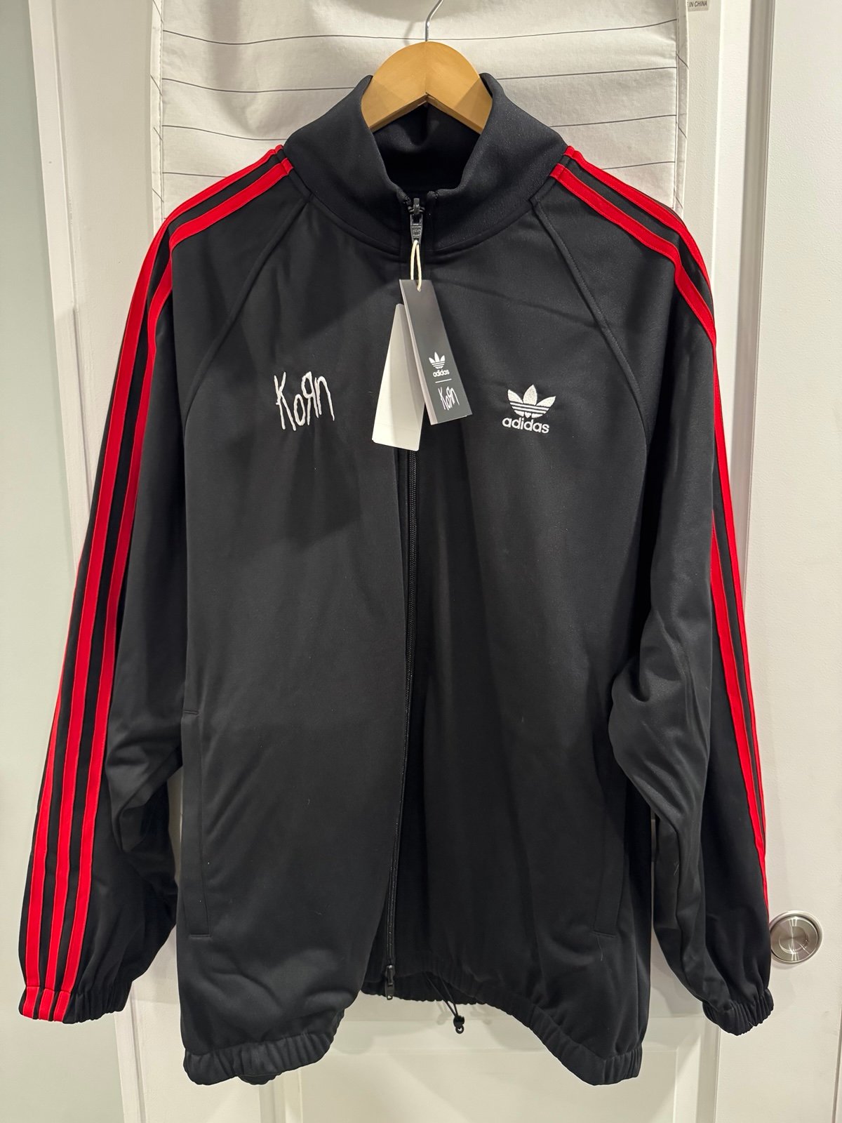 Korn x Adidas Jacket Black and Red XL Xtra Large New!