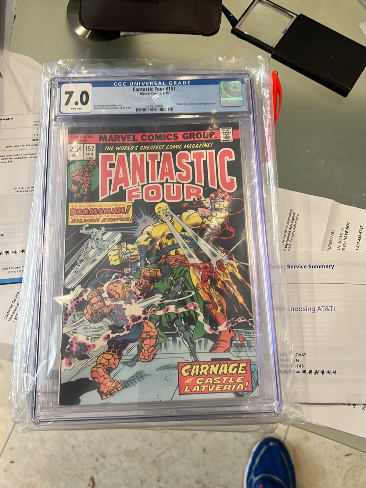 CGC 7.0 Fantastic Four #157
