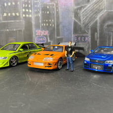 JADA Paul Walker Fast and Furious Brian & Toyota Supra MK4 Diecast 1:24 Scale