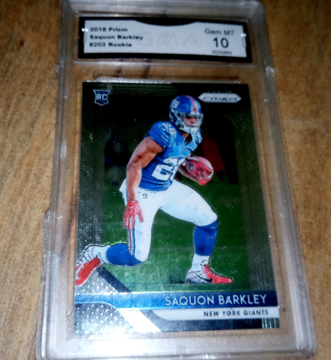 2018 Saquon Barkley prizm gem rc graded best card