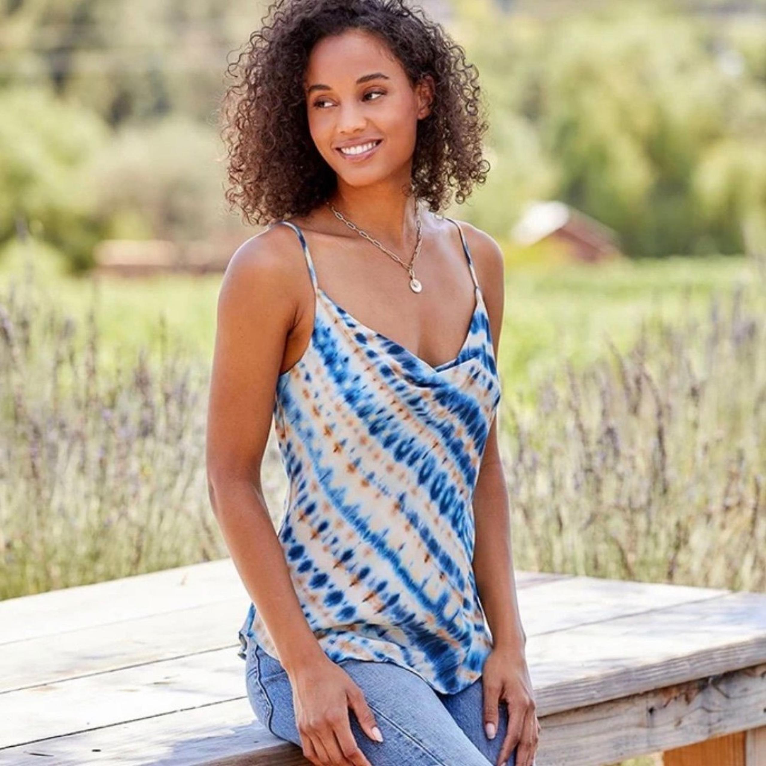 Karen Kane Drape Cami Blouse NWT Size XS