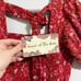 BAND OF THE FREE JOELLE CRIMSON FLORAL SMOCKED TOP