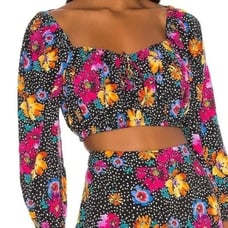 MAJORELLE Swift Top In Dotted Multi Color