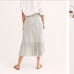 FREE PEOPLE mellow acid wash midi skirt
