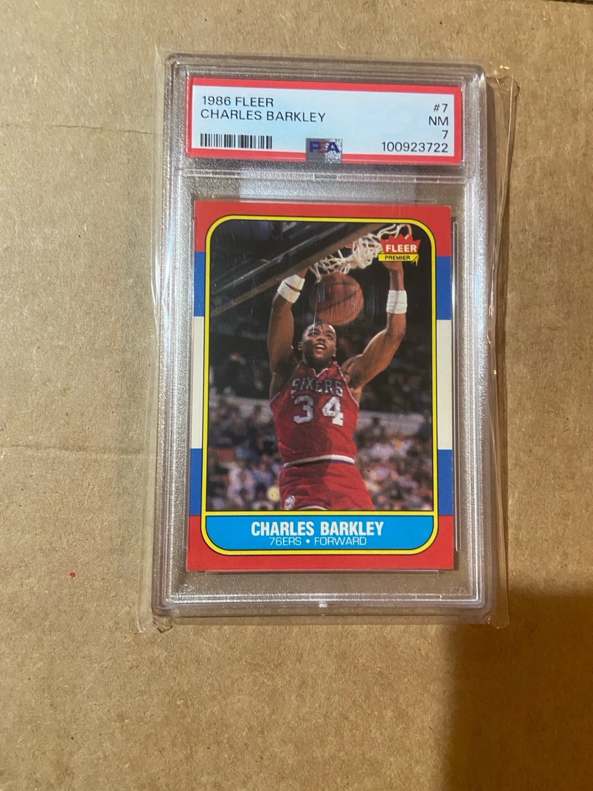 Barkley Fleer 1986 #7 RC PSA 7, 1987 #9 PSA 7/1992 Topps(retro ‘84)