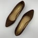 Simply Soles Calf Hair Spotted Animal Print Wedge Pump Brown Size 8.5