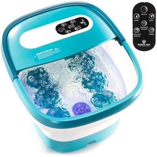Foot Spa With Heat And Massage Electric Rotary Massage Includes A Remote Control