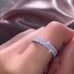 FULL ETERNITY 925 STERLING SILVER DIAMOND RING