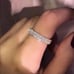 FULL ETERNITY 925 STERLING SILVER DIAMOND RING