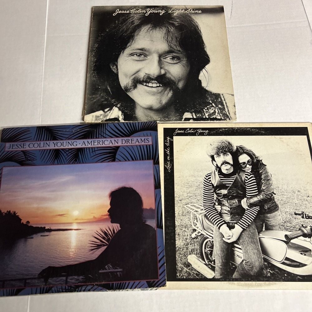 Jesse Colin Young Lot of 3 Vinyl 33 Light Shine American Dreams Love On The Wing