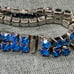 Blue rhinestone bracelet