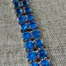 Blue rhinestone bracelet