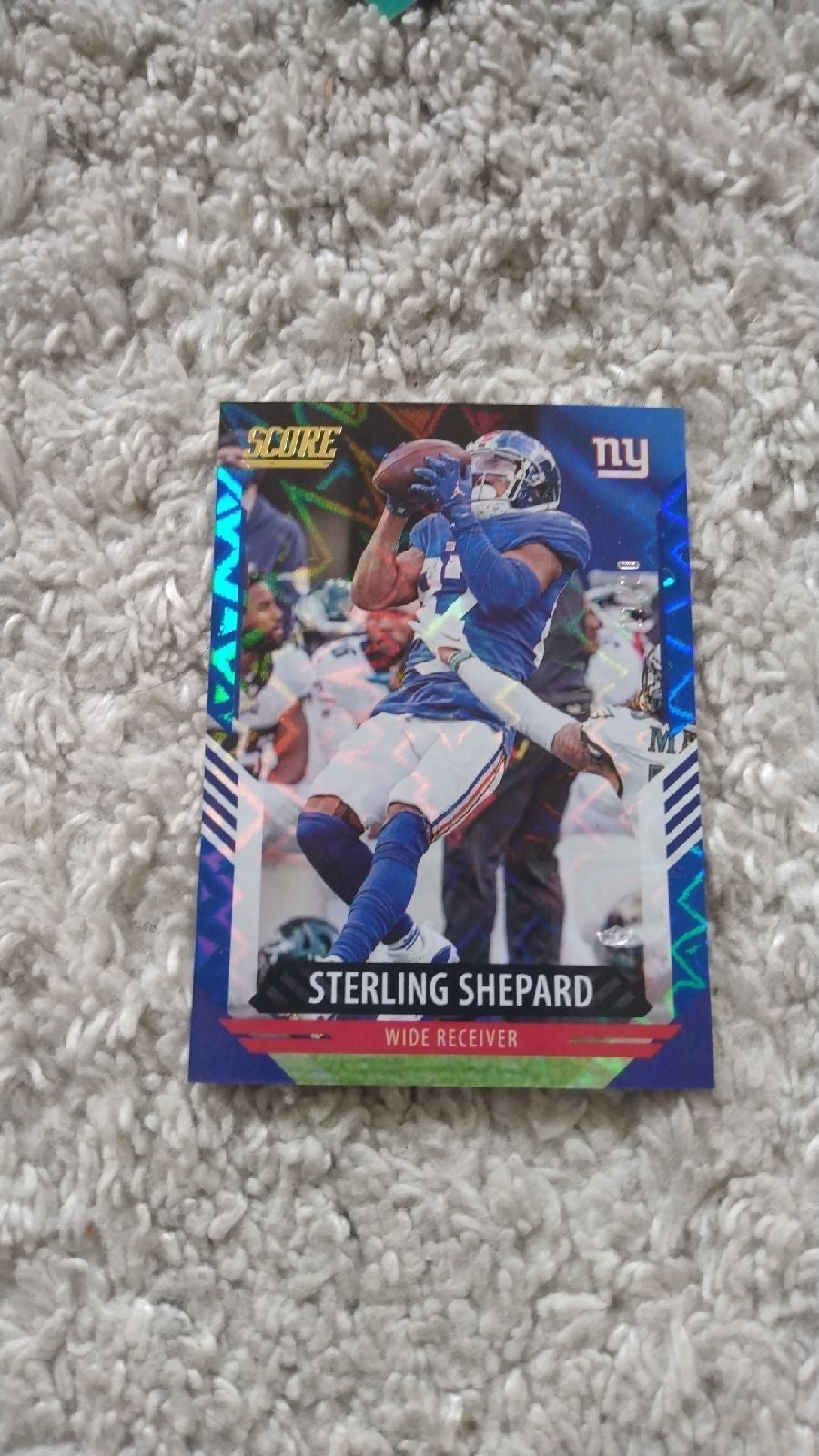2021 Panini NFL Score sp11/20 Sterling Shepard BLUE EXPLOSION PARALLEL