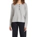 WAYF Kerry Henley Sweater In Heather Grey Medium
