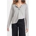 WAYF Kerry Henley Sweater In Heather Grey Medium
