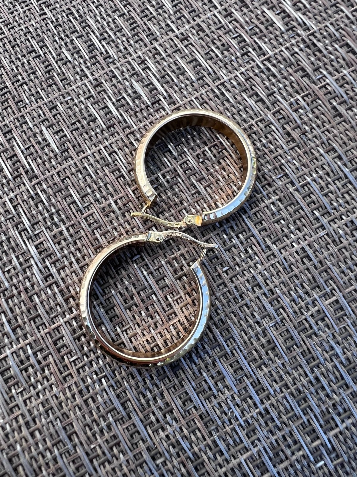 Gold hoop earrings