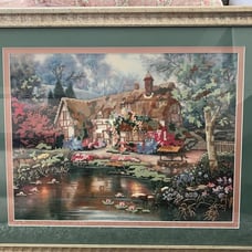 vintage needlepoint cross stitch art