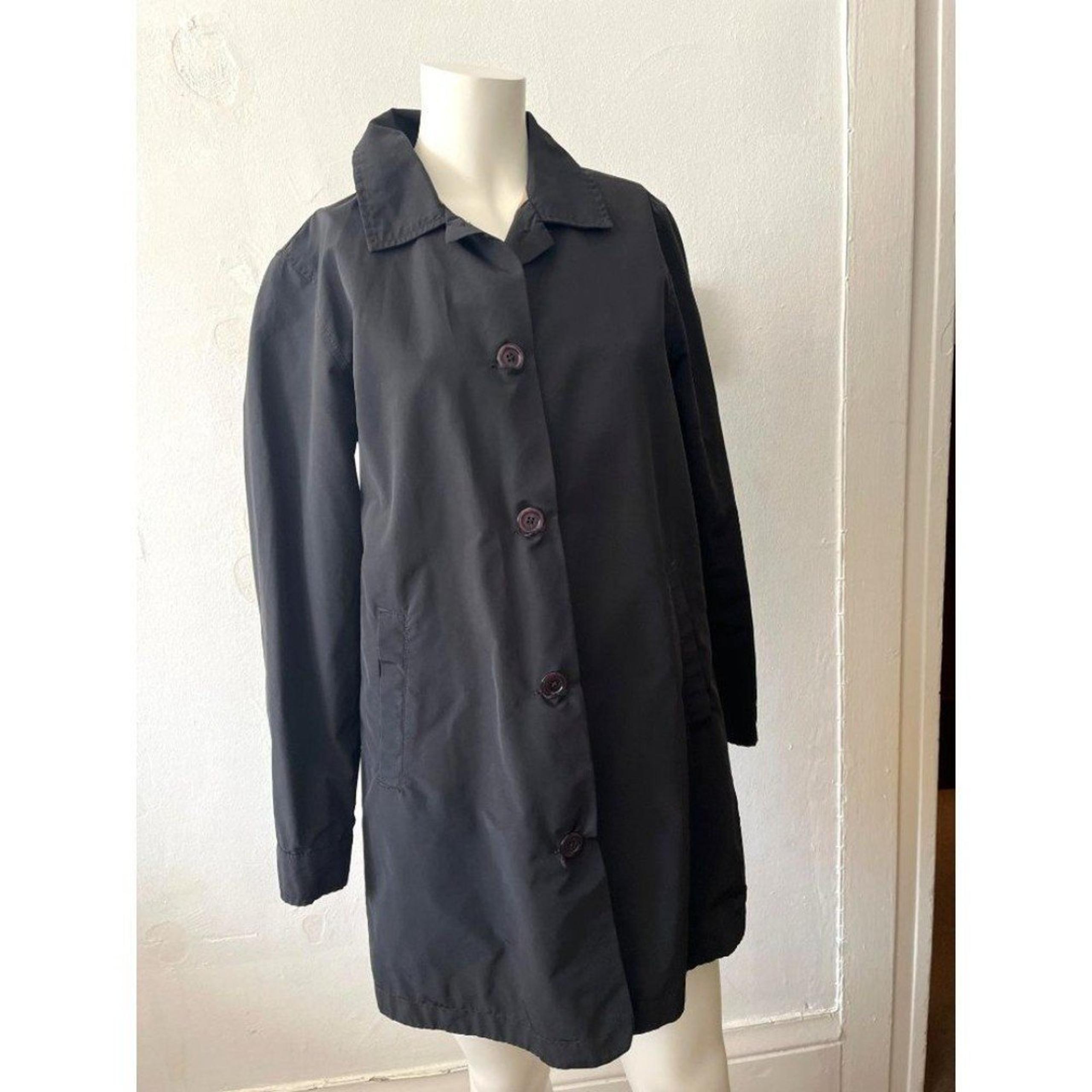 Urban Outfitters reversible black beige cotton nylon utility trench coat size XS