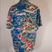 Hilo Hattie Hawaii Flying Fish Tropical Waves Sea Mens Shirt Size Large
