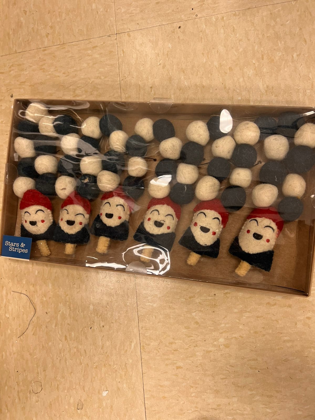 Patriotic 4th of July Wool Garland