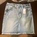 Risen Denim Skirt